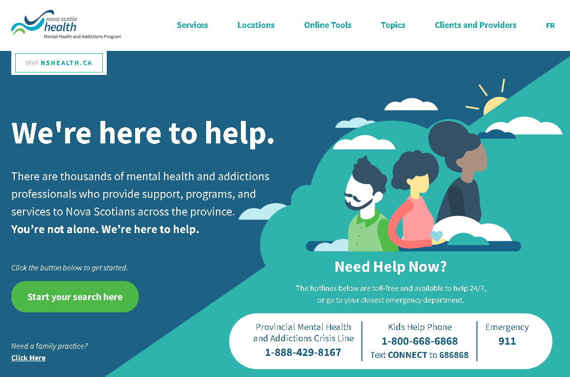 Nova Scotia Mental Health and Addictions Nova Scotia Mental Health and Addictions